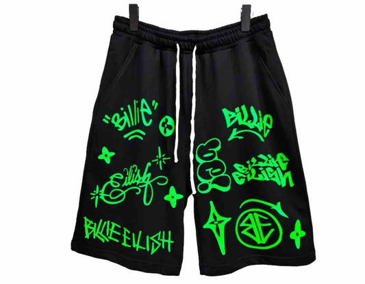 Billie Eilish Graffiti Shorts