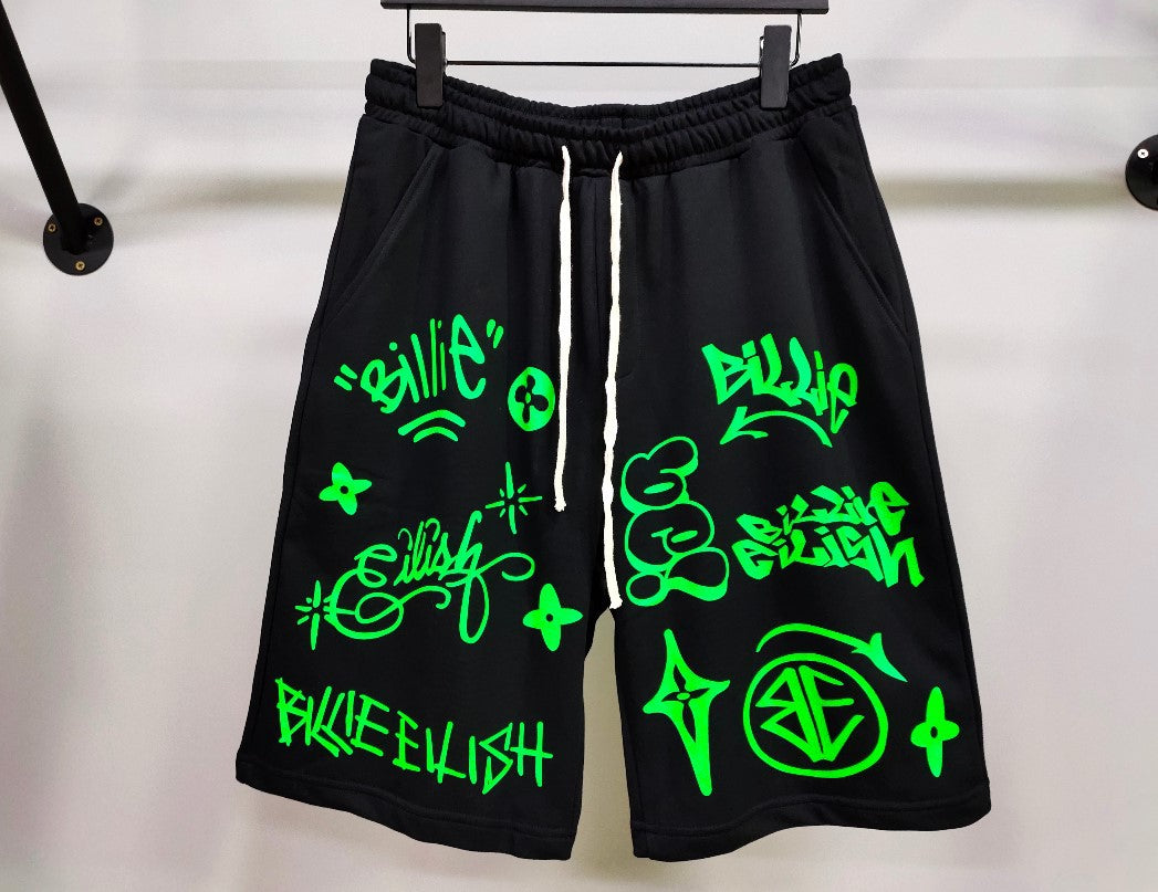 Billie Eilish Graffiti Shorts