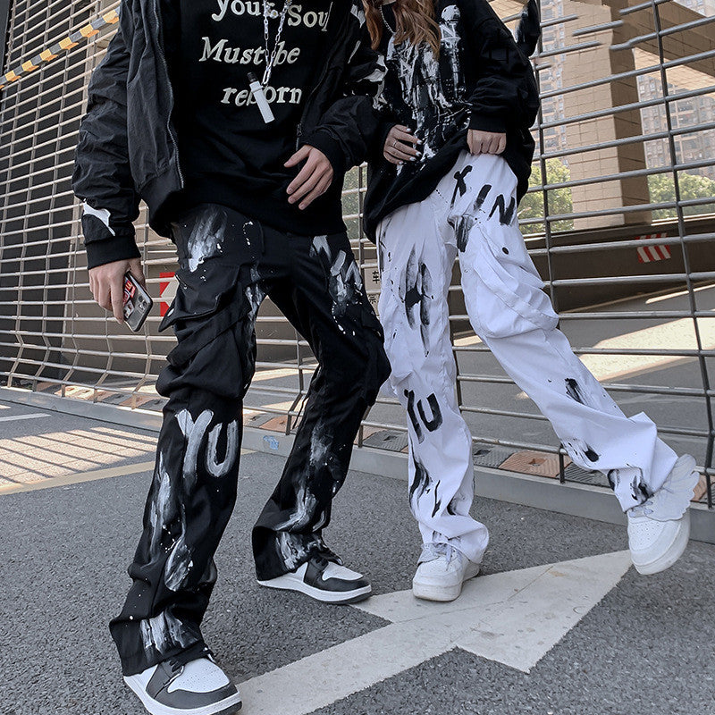 Graphic Spray PaintTrousers