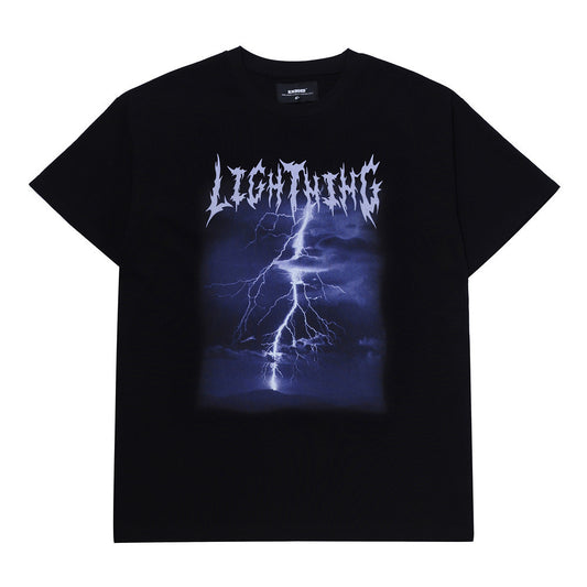 Lightning Print Short-sleeved T-shirt